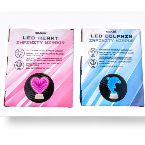 LED Heart or Dolphin Infinity Mirror - Picture 5 of 14